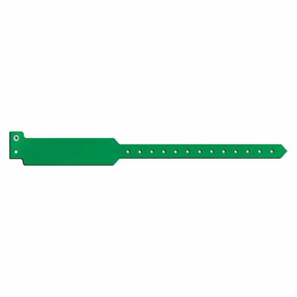 Wristband Identification Sentry SuperBand Polyester Kelly Green Adult 500/Box